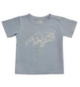 Petit Stad Sofie Schnoor T-shirt - Dusty Blue m. Dino