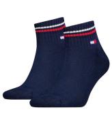 Tommy Hilfiger Strumpor - 2-pack - Dark MarinblÃ¥