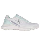 Calvin Klein Skor - Low Cut Lace Upp - Vit/Aquamarine