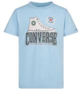 Converse T-shirt - Skript Sneakers - True Sky
