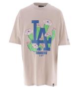 New Era T-shirt - Floral - Beige