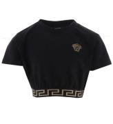 Versace T-shirt - Beskuren - Svart m. Guld