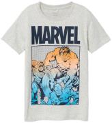 Name It T-shirt - NkmFrankrike Marvel - Light Grey Melange