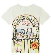 Stella McCartney Kids T-shirt - Vit/Gul m. Lemonad