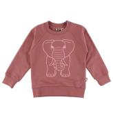 DYR Sweatshirt - DjurbÃ¤lg - Antik Rose Outline Elephant