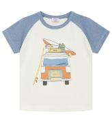 Hust and Claire T-shirt - HCAncher - Blue Dimmelange m. Tryck