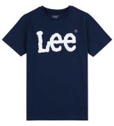 Lee T-shirt - vinglig grafik - Marinblå Blazer