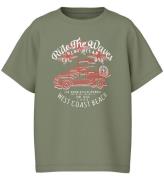 Name It T-shirt - NkmVagno - Olja Green/Ride The Waves