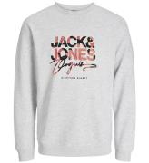 Jack & Jones Sweatshirt - JorAruba - Grey Melange