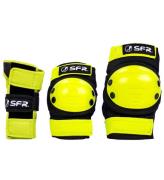 SFR Skyddsset - Youth Ramp Triple Pad Set - Svart/Lime