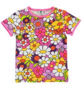 SmÃ¥folk T-shirt - Spring Rosa m. Blommor