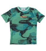 Stone Island T-shirt - Emerald m. Tryck