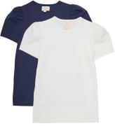 Creamie T-shirt - 2-pack - Cloud/Marinblå
