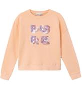 Name It Sweatshirt - Beskuren - NkfJamsine - Peach Parfait m. Pa