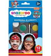 Snazaroo Ansiktsfärg - 8 Färger - Paw Patrol Marshall & Libert
