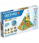 Geomag Magnetset - Supercolor Panels Ã?tervunnet - 78 Delar