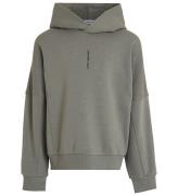 Calvin Klein Hoodie - Minimalistisk Logo - Meteor Green