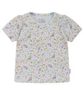 Hust and Claire T-shirt - Rib - Blancalina - Vatten m. Blommor