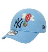 New Era Keps - 9Forty - New York Yankees - Pastel Blue m. Air