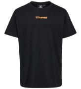 Hummel T-shirt - hmlTex - Svart m. Tryck