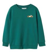 Name It Sweatshirt - NmmVasha - Antik Green/Bil Race