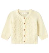 Lil' Atelier Cardigan - Stickad - NbfKaja - Lemon Glasyr