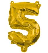 Decorata Party Folieballong - 86cm - Nr 5 - Guld