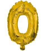 Decorata Party Folieballong - 86cm - Nej 0 - Guld