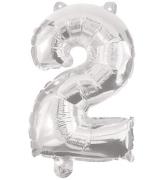 Decorata Party Folieballong - 85 cm - Nr 2 - Silver