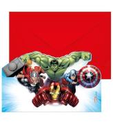 Decorata Party Inbjudningar - 6-pack - Avengers Infinity Stones