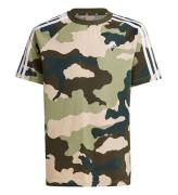 adidas Performance T-shirt - J BL Camo T - GrÃ¶n/Brun