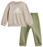 adidas Performance Sweatset - I Bos Logo Jogga - Beige/GrÃ¶n