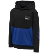 Hummel Hoodie - hmlEdward - Svart/BlÃ¥