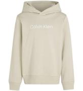 Calvin Klein Hoodie - Inst Logo Reg Terry - Pelican