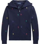 Polo Ralph Lauren Cardigan - MarinblÃ¥ m. Logotyper