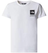 The North Face T-shirt - Koordinatgrafik - Vit