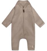 Mini A Ture Fleeceoverall - Teddy - MatAdel - Grey Brown