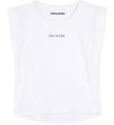 Zadig & Voltaire T-shirt - Vit m. Strass