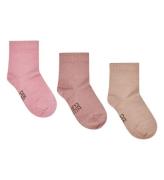 Hust and Claire Strumpor - 3-pack - Ull/Bambu - Foty - Rose Clou