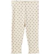 Sofie Schnoor Leggings - Naline - Antique White m. Tryck/HÃ¥lmÃ¶ns