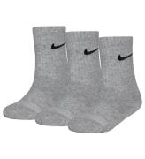 Nike Strumpor - DÃ¤mpad - Dri-Fit - 3-pack - GrÃ¥