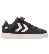 Hummel Skor - ST. Power Play Suede Jr - Vit/Svart/Obsidian