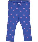 Freds World Leggings - Rib - Heart - StjÃ¤rna Blue/Rosa Haze