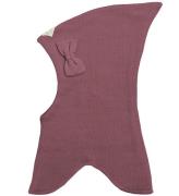 Racing Kids Balaclava - Ull/Bomull - Dubbel - Dusty Heather m.