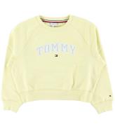 Tommy Hilfiger Sweatshirt - Lemon Zest m. LjusblÃ¥