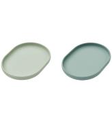 Liewood Tallrik - Anita - 2-pack - Silikon - Dusty Mint/Pepper