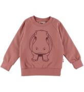 DYR-Cph Sweatshirt - DjurbÃ¤lg - Antik Rose Outline Hippo