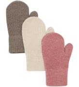 Minymo Vantar - Ull - 3-pack - Dusty Rose