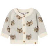 Lil' Atelier Cardigan - Stickad - NbmLamoe - Birch