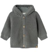 Lil' Atelier Cardigan - Stickad - Rib - NbmNalo - Tenn